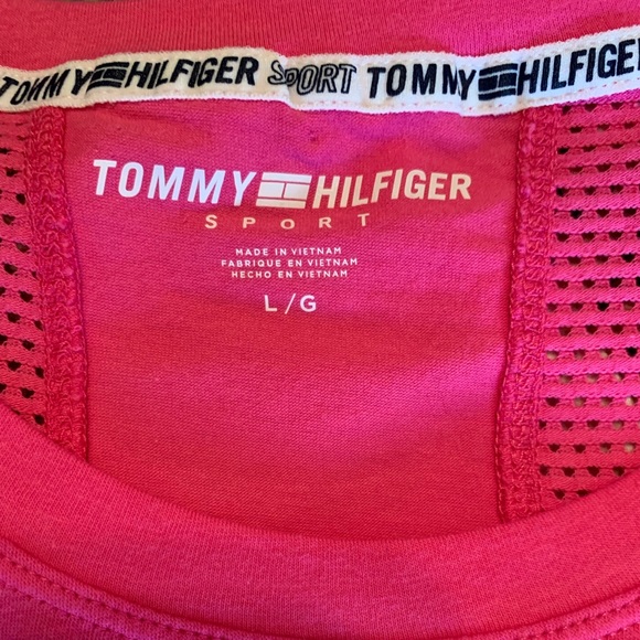 NWT Tommy Hilfiger Sport pink tank. Size L. - Picture 3 of 5